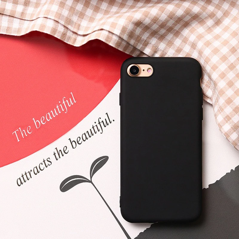 Soft Silicone TPU Cases Candy Color Phone Cover for iPhone 5 5S 6 6S 7 Plus Ultra Thin Back Capa Shell Coque Skin Funda VQ328 |
