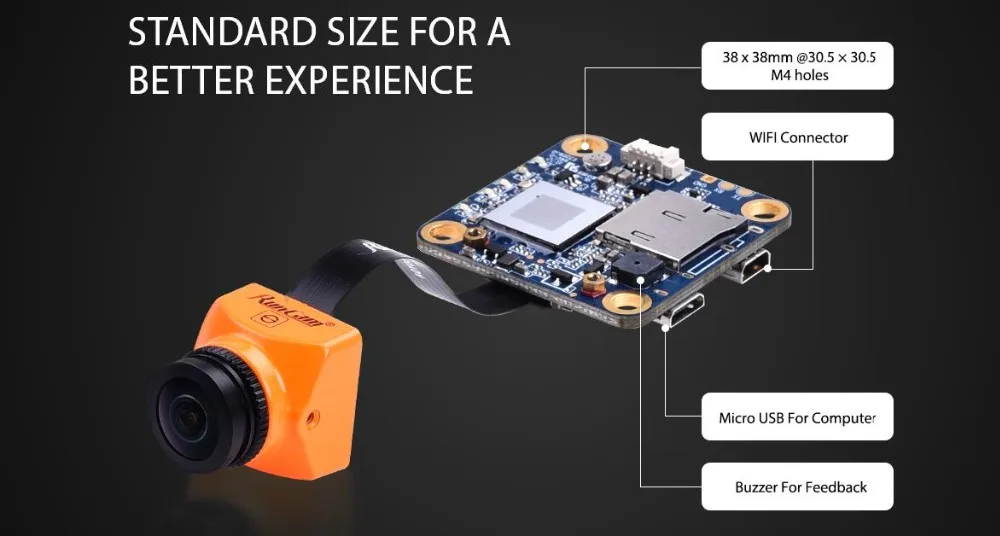 RunCam split 2S WiFi камера/split Mini 2 FPV мегапикселя 1080 P/60fps HD Запись плюс WDR NTSC/PAL для FPV RC квадрокоптера