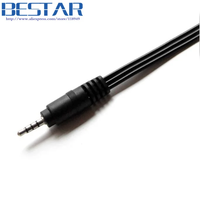 4 провода 3 5 мм штекер 3RCA аудио видео кабель футов 1 м RCA av-кабель для DVD CD компьютера
