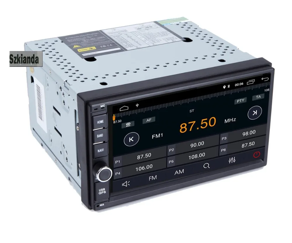Автомобильный DVD-плеер с GPS android 8 1 2 din радио новая Универсальная GPS-навигация
