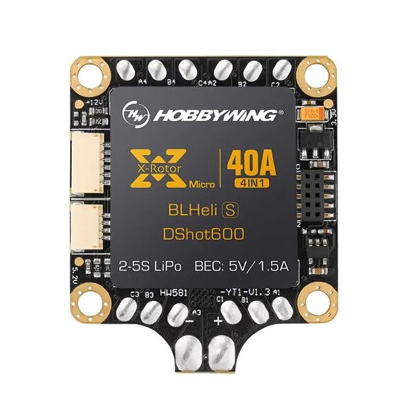 Hobbywing xrotor Micro 40A 4в1 ESC BLHeli S DShot600 микроконтроллер скорости для дрона FPV speed controller 4in1