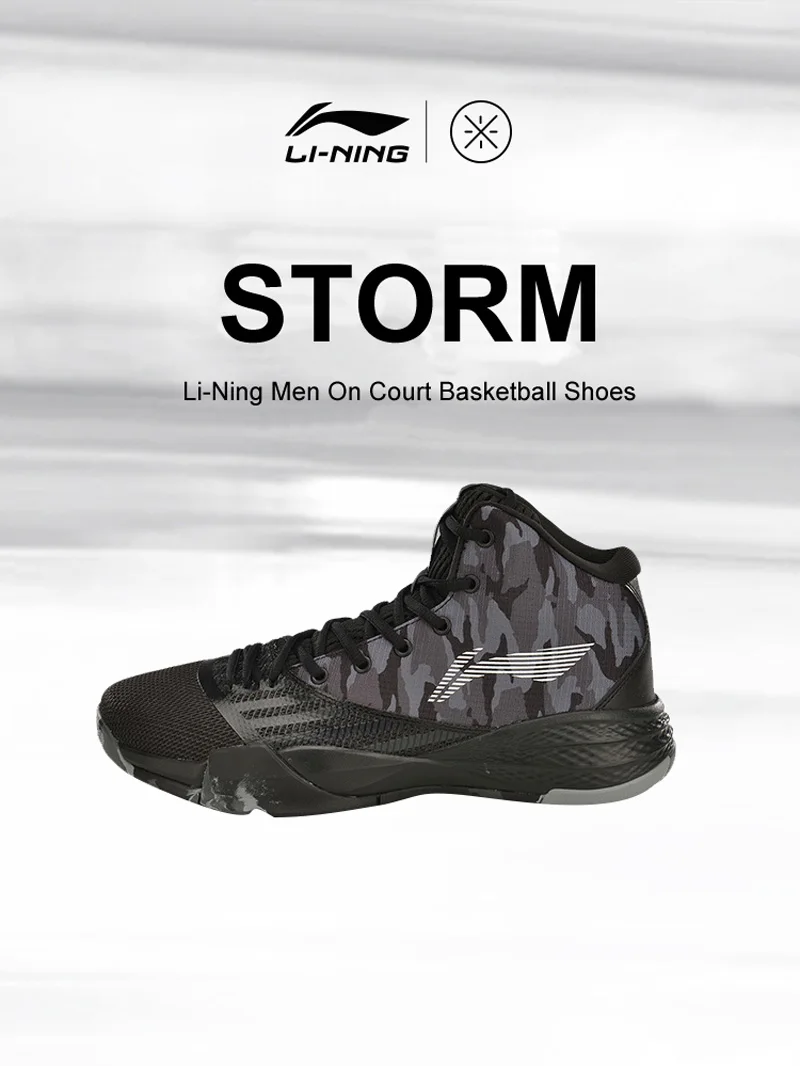 Li-Ning/мужские кроссовки для баскетбола, шторм на корте, на подкладе, облачная подошва, РБ, носимая спортивная обувь, кроссовки ABPP003 XYL227