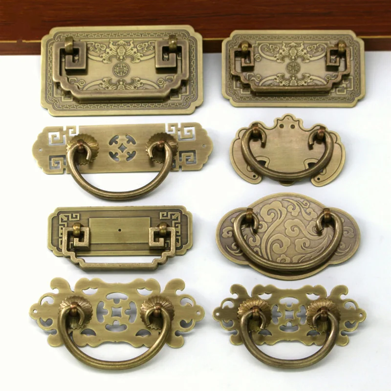 Ручки для шкафа в стиле ретро антикварные выдвижные ящики винтажные ручки и