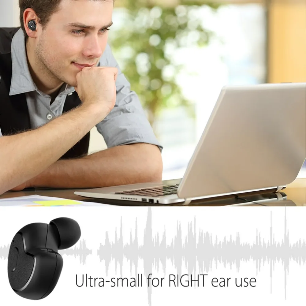 Avantree Мини Bluetooth Наушники V4.1 с микрофоном плотно прилегающие беспроводные
