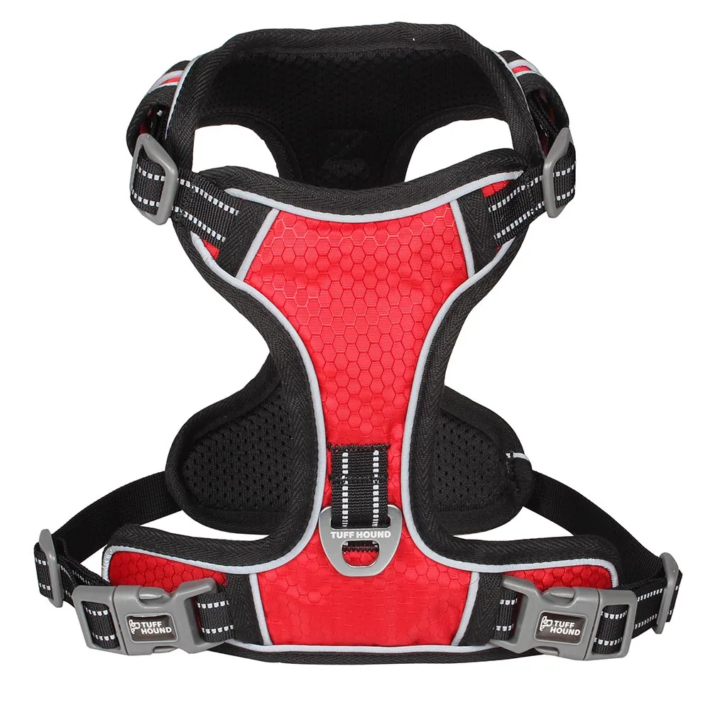 Pomegranate Red TUFF HOUND товары для домашних животных нейлоновый жилет для собак K9 дышащий и удобный пояс для собак большой маленький бульдог быстросъемный - Цвет: Pomegranate Red
