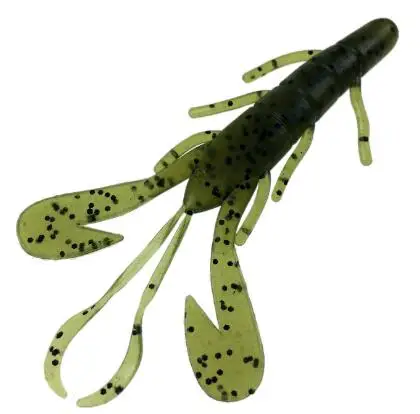 15pcs green 15 шт., 9,5 дюйма, см, силиконовая приманка для рыбалки, приманка, Pesca speed Craw, форель, бас, креветка, приманки, создание, черви, речная рыбалка, Мягкая приманка - Цвет: 15pcs green