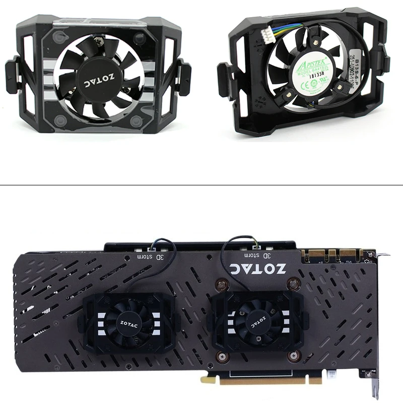 Новый оригинальный GA41S2L DC12V для ZOTAC GTX1060 1070TI 1080 TI PLUS OC Вентилятор Охлаждения