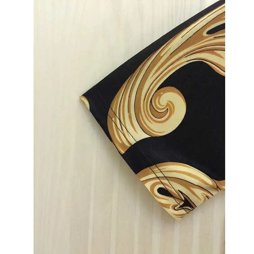 Luxury Brand Design 3D Printed Gold Palace Flower T-shirt Men 2019 Summer Breathable Short Sleeve Harajuku Swag tee shirts Tops | Мужская
