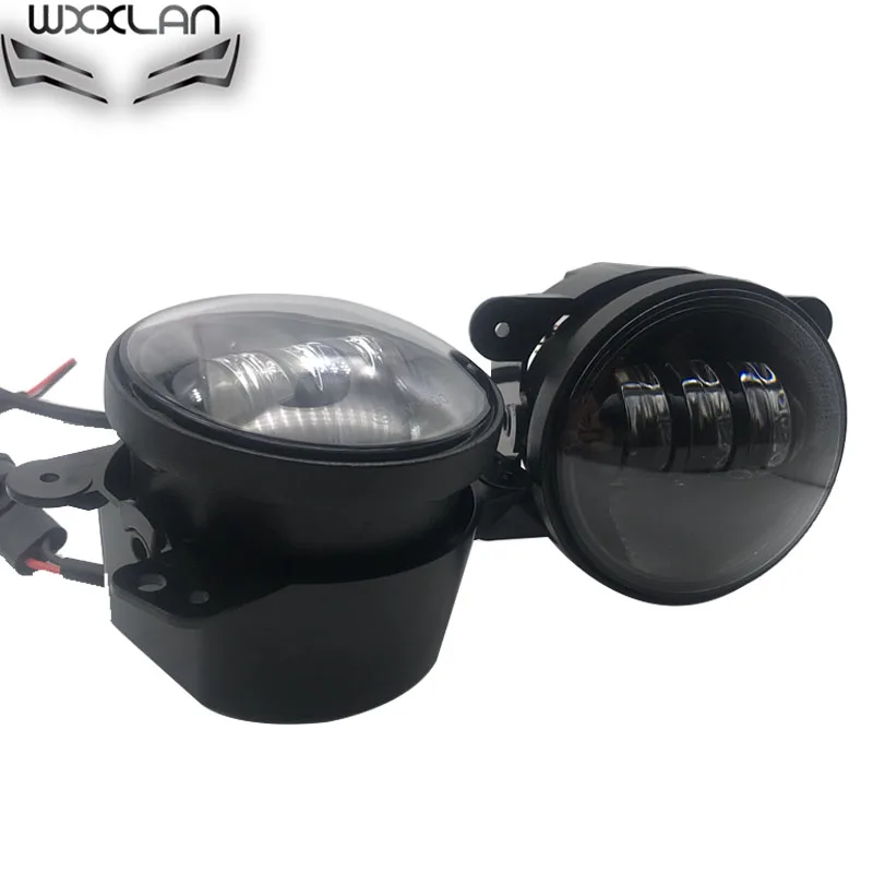 Wxxlan 2 шт. 30 Вт чип led 4 дюйма белые круглые противотуманные фары объектив проектор