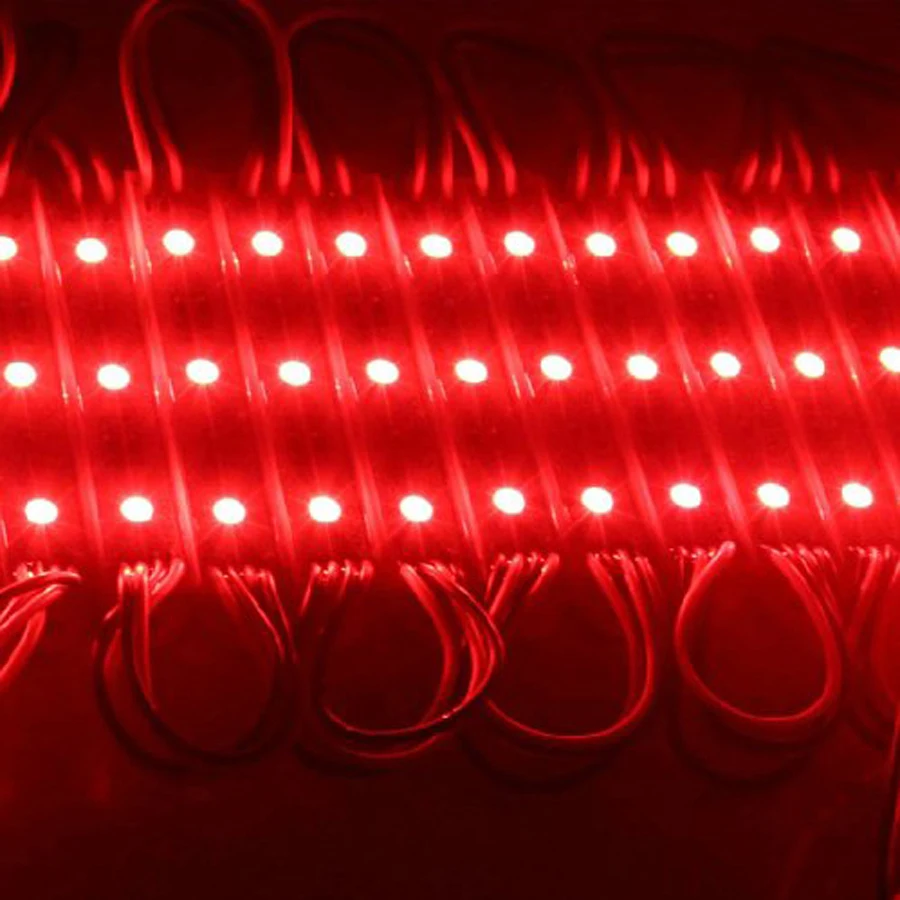 100 шт./лот рекламная подсветка SMD 5050 rgb светодиодный модуль 20 шт. на струну 12 В
