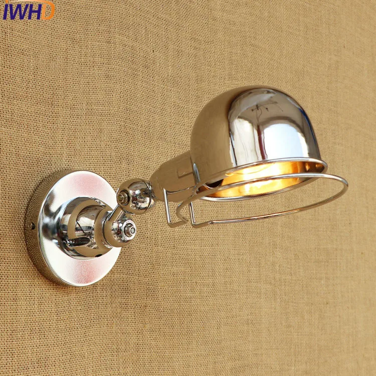 IWHD светодиодный настенный светильник с регулируемой ручкой винтажный Ретро для