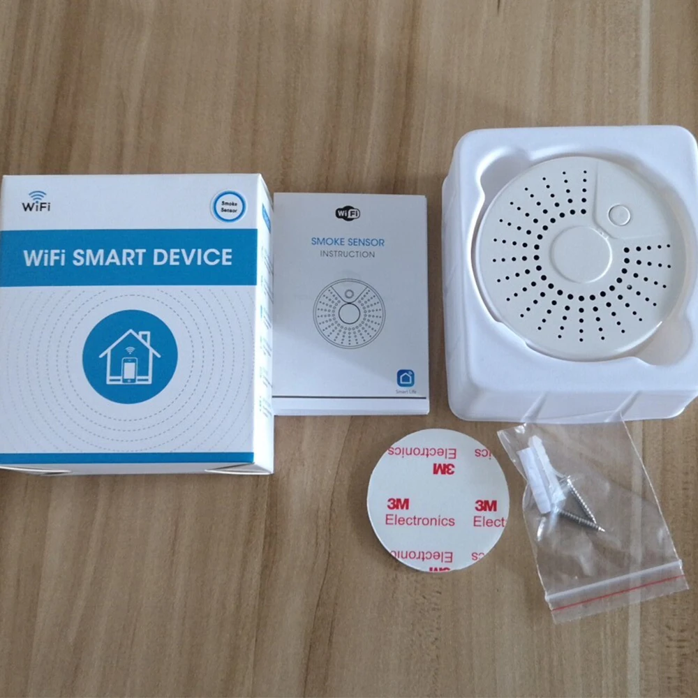 Умный автономный Wi-Fi детектор дыма датчик температуры Tuya Беспроводная охранная сигнализация детектор дыма WiFi