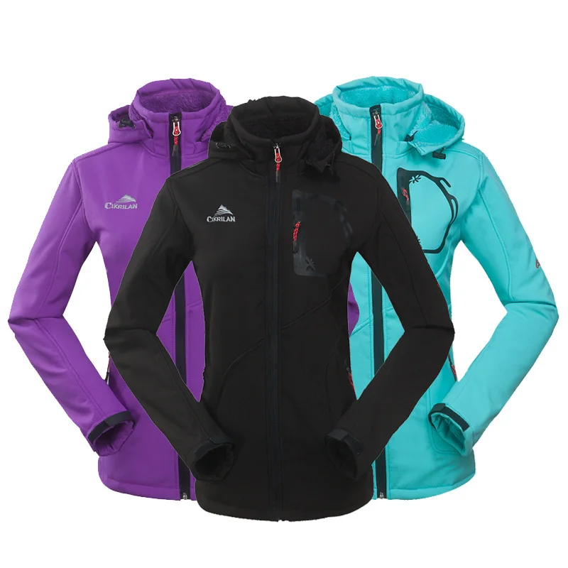 Winter Jacket Snowboard Women Softshell and Fleece Warm Outdoor Sport Outerwear Waterproof Outfit Lady skiing Coat Jackets | Спорт и