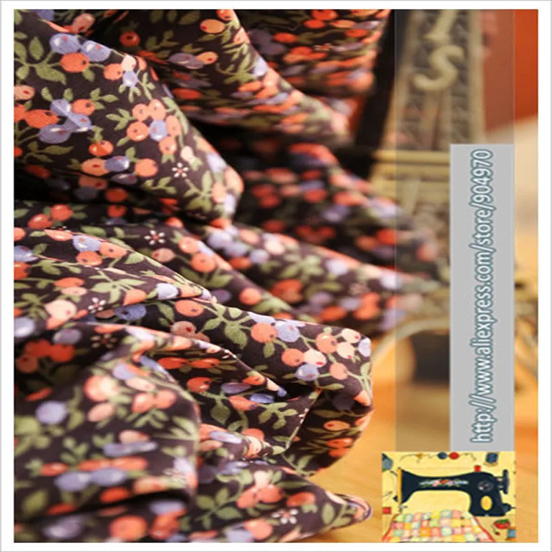 48x145 см цветная вишневая хлопковая Лоскутная Ткань Домашний текстиль