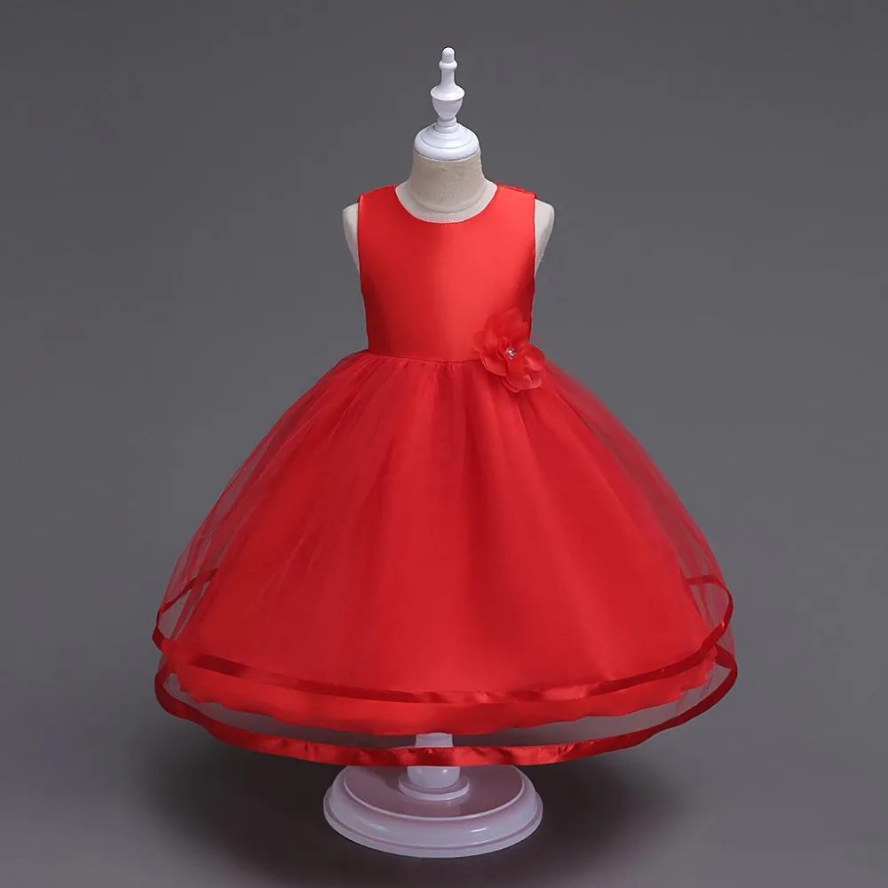 Flower Girl Dresses Ball Gown O-Neck Tulle with Bow Girls Prom Pageant First Communion Dress for Purple White Red | Тематическая
