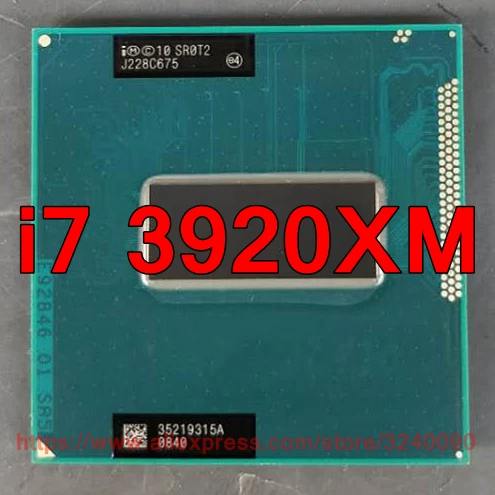 Original lntel Core processor I7 3920XM SR0T2 CPU (8M Cache/2.9GHz-3.8GHz/Quad-Core) i7-3920XM Laptop CPU free shipping