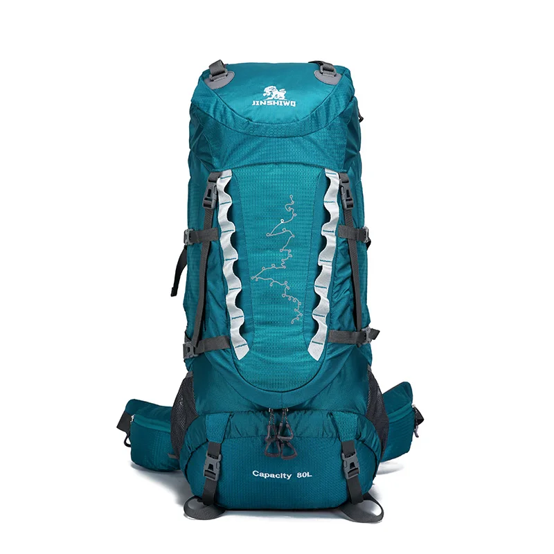 Beste Camping Wandelen Rugzakken 80L Lifting Beugel Outdoor Rugzak Nylon Superlichte Sport Reistas Aluminiumlegering Waterdichte