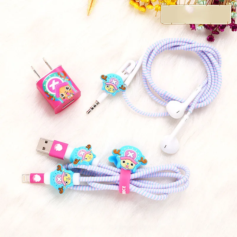 5 for iphone Набор для намотки кабеля Diy TPU спиральный usb-кабель для зарядки протектор провод для наушников защита для iPhone 5 5S 6 7 8 наклейки для зарядного устройства - Цвет: 5 for iphone