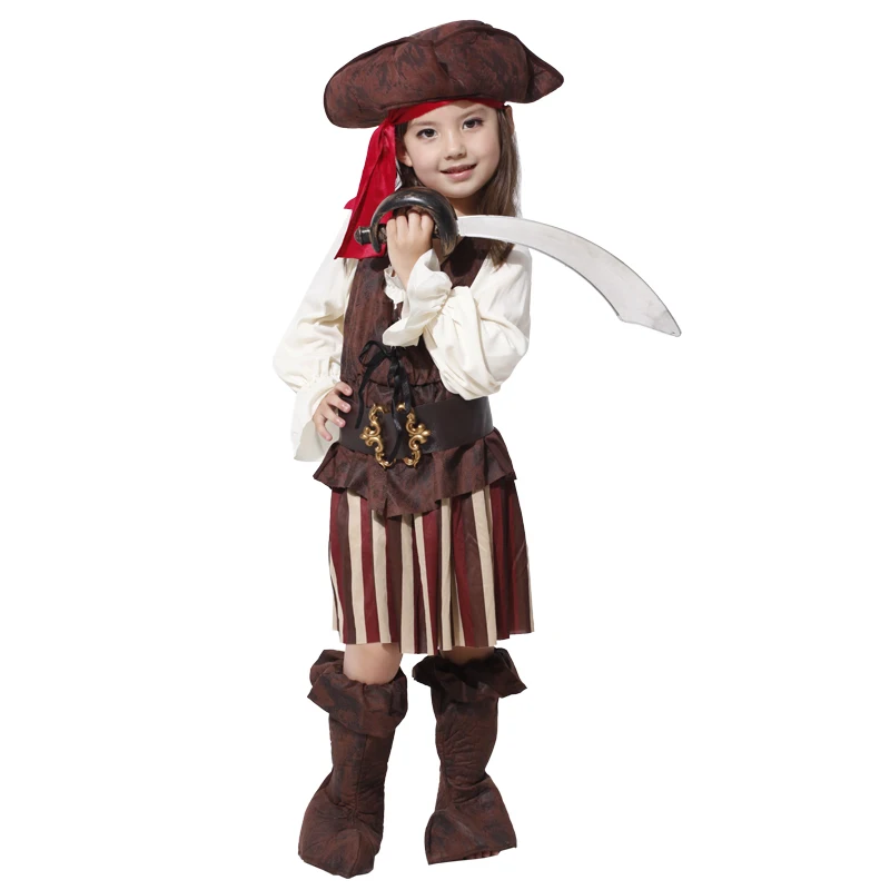 

Children's Halloween Party Outfit Dress Cosplay Sexy Costumes Girls Pirate Costume Kids Pirate Cosplay Game Uniforms