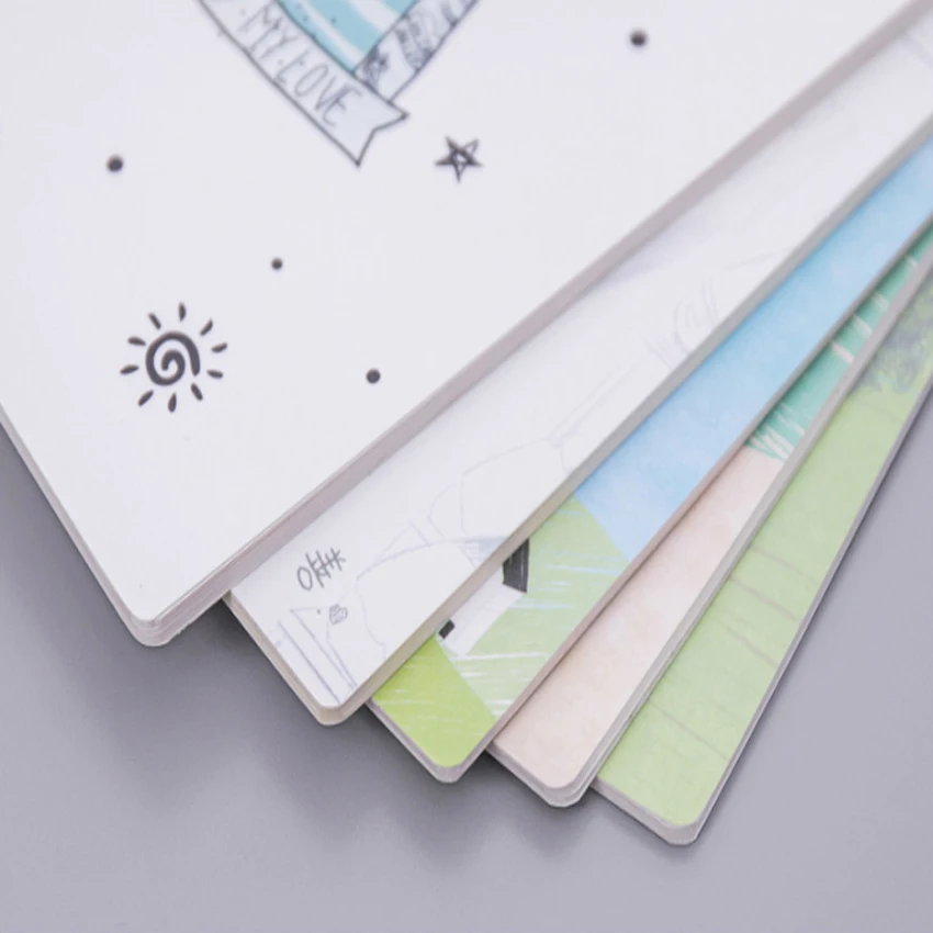 10 шт./лот корейские канцелярские товары с мягким лицом милый блокнот A5 Kawaii