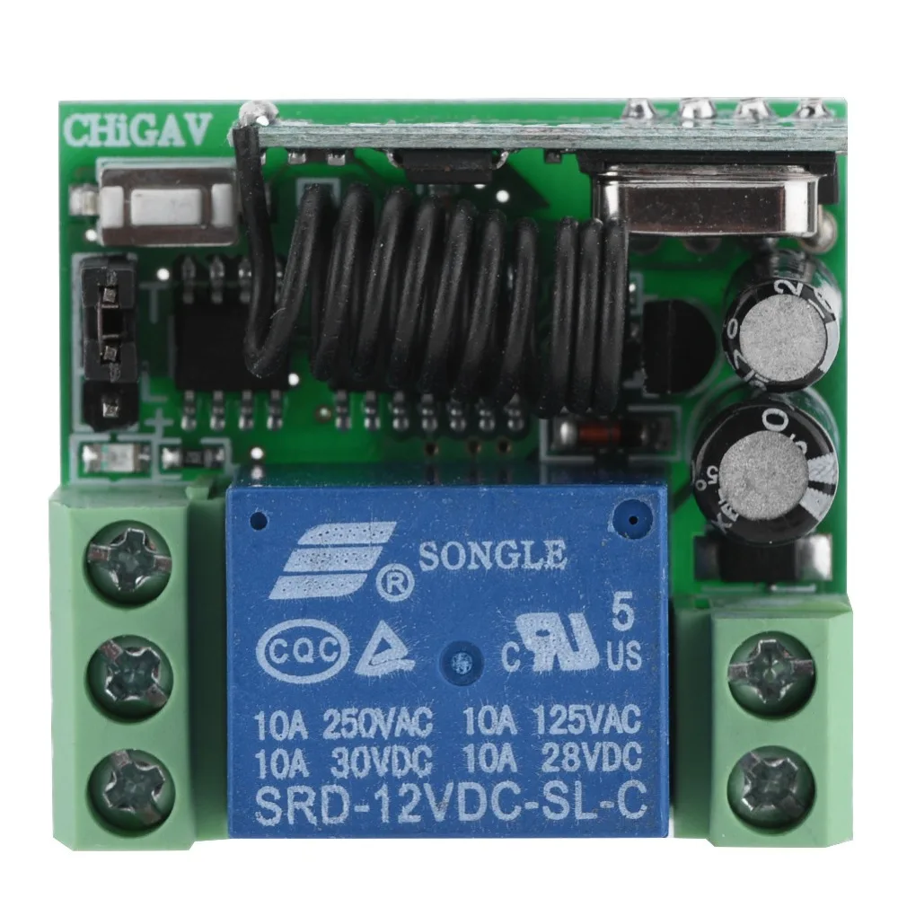 12V Одиночный CH 433MHz многофункциональный беспроводной пульт дистанционного