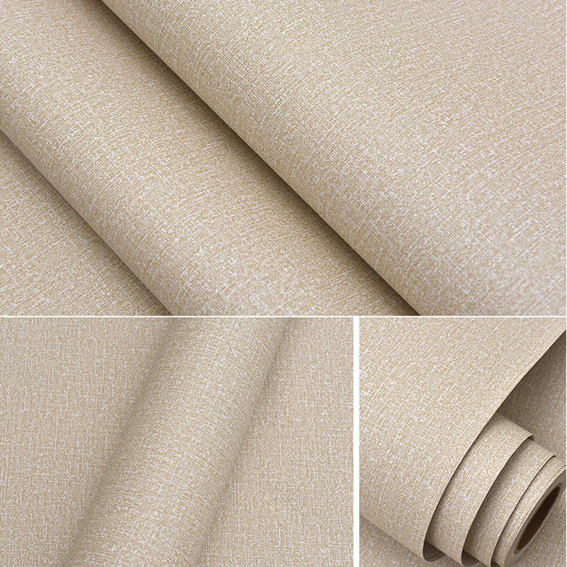 

tapety Self Adhesive Straw Linen Wall Papers Home Decor Waterproof Door Wall Paper Roll for Furniture Wall Backdrop for Walls 5m