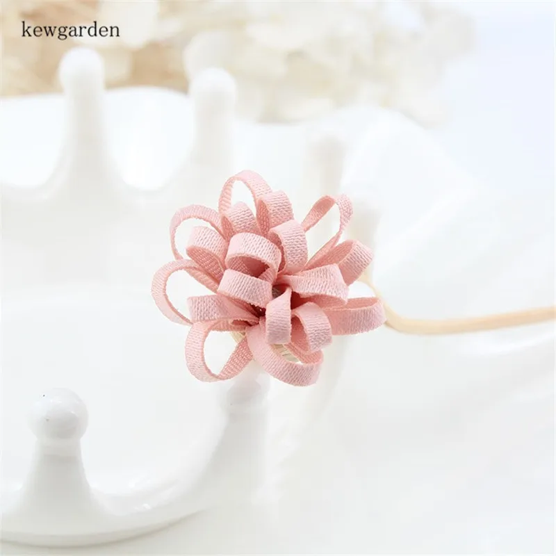Kewgarden шифоновая ткань ручной работы волос бант Материал девушка заколки для волос повязка на голову цветок аксессуары 4,5*4 см 50 шт./компл