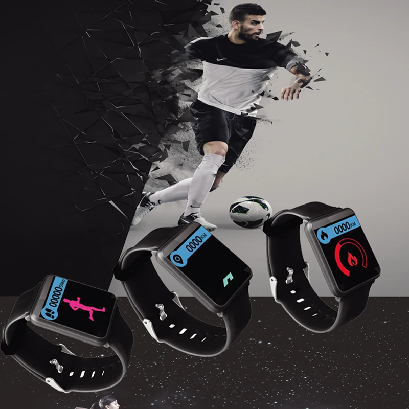 Fitness Tracker F1 Smart Bracelet Men Sport Smartwatch Heart Rate Monitor Band Blood Pressure Watches For Android IOS | Электроника