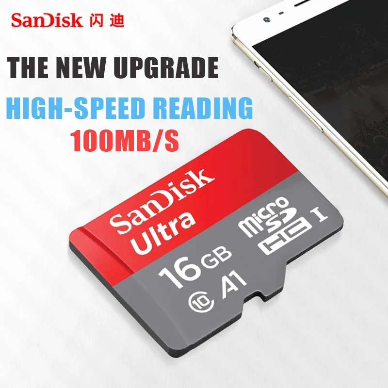 SanDisk Ultra micro SD card 16 ГБ карты памяти высокой скорости 95 МБ/с. microSDXC UHS I class 10 microsd картао