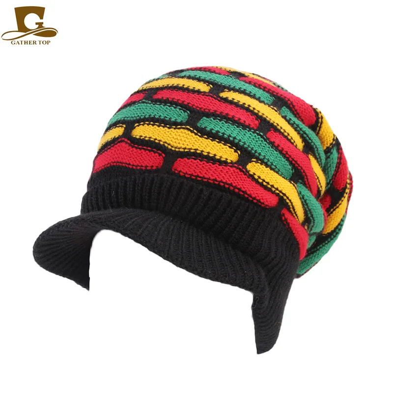Ямайка регги Gorro защищающая малыша от солнца и растаман Стиль шапка в стиле