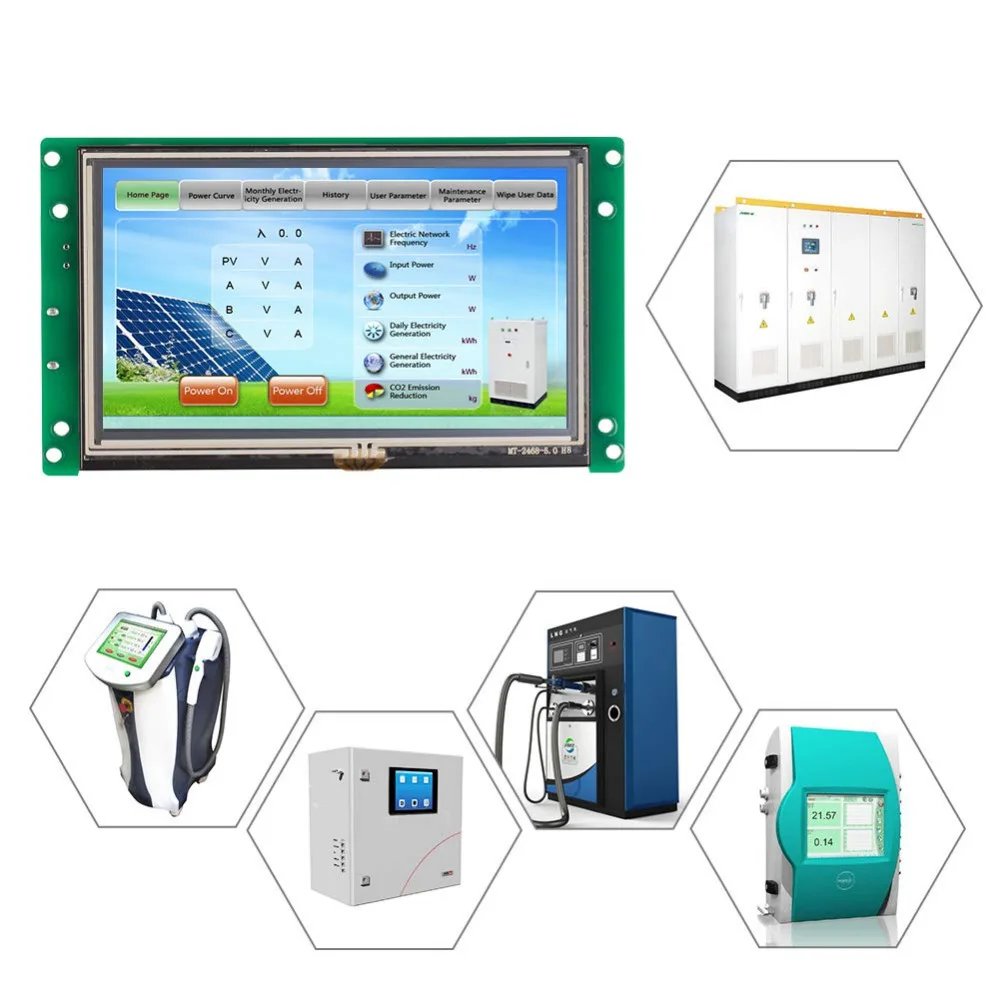 Резистивный сенсорный ЖК-дисплей STONE HMI 3 5 дюйма TFT 320*480 интеллектуальный модуль