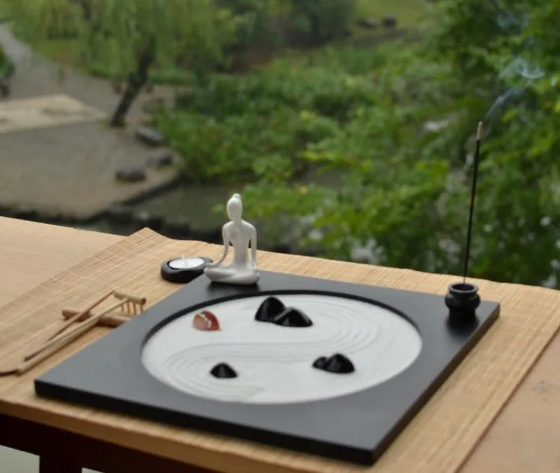 Деревянная Керамическая кукла в японском стиле Zen декоративные украшения из