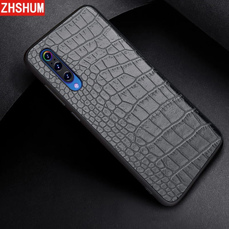 Роскошный чехол из искусственной кожи для Xiaomi Mi 9 8 мягкий с крокодиловым узором 360