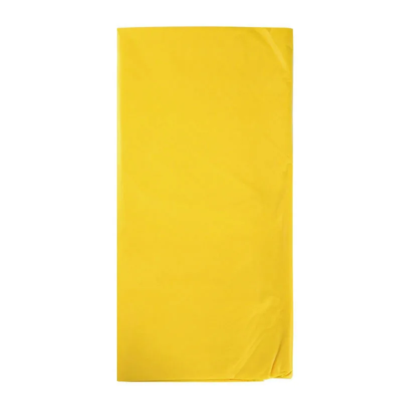 Yellow 1 шт. 137*183 см красная пластиковая одноразовая скатерть, одноцветная Скатерть для свадьбы, дня рождения, вечеринки, прямоугольная скатерть - Цвет: Yellow