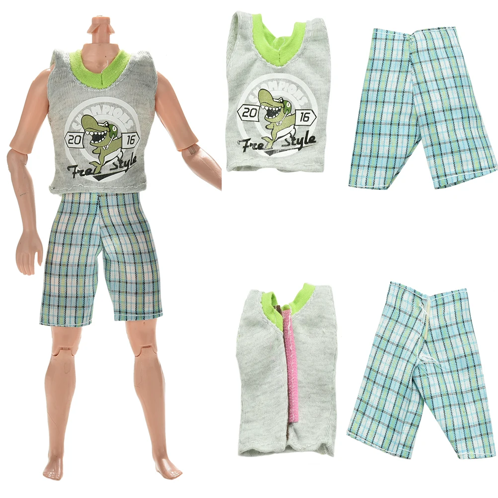 Новая летняя одежда для Кена принца жилет на куклу Брюки пляжная куклы мальчика