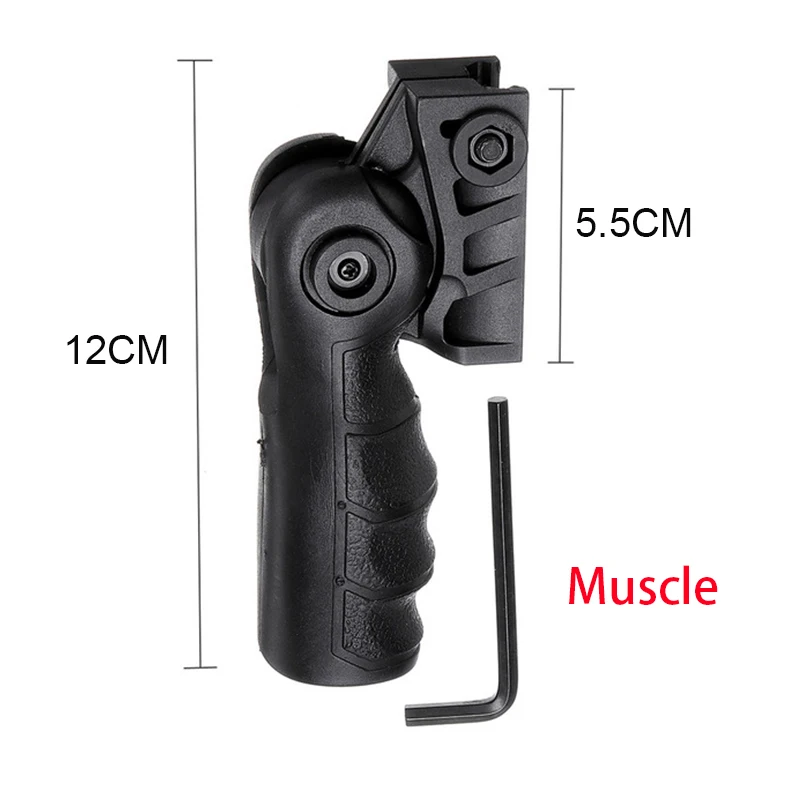 Muscle ABS тактическая рукоятка Foregrip для JinMing 8th M4A1 гелевый игровой мяч Вода для игрушечного оружия аксессуары для детской наружной игрушки - Цвет: Muscle