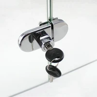 wholesale 20sets double glass cabinet door lock showcase display mobile phone cabinet locks home decoration