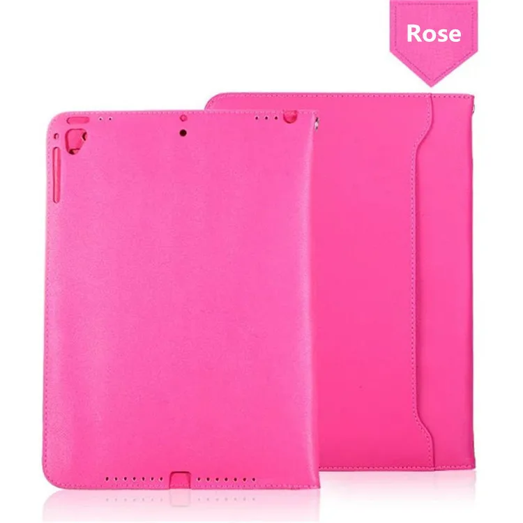 Hmsunrise кожаный чехол для Apple iPad Pro 12,9 планшет Авто Пробуждение/сон все включено защитный чехол сумка для хранения A1876 - Цвет: Красный