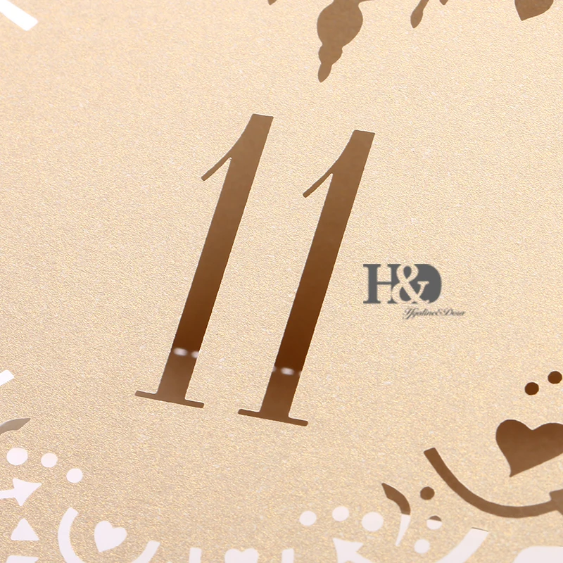 10 шт./компл. Meakin Love Heart настольные карты с цифрами от 11 до 20 деревенские Свадебные