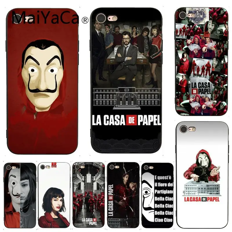 MaiYaCa для iphone 7 6 X Чехол LA Casa De Papel Специальное предложение Роскошный мягкий чехол