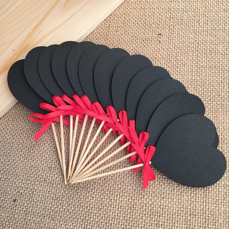 Красный бант и черный цвет искусственная поверхность Свадебные украшения для