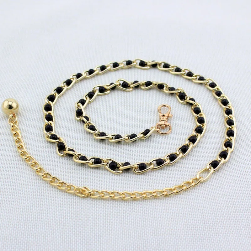 2017 новая мода металлическая жемчужная цепочка для платья милые яркие цвета