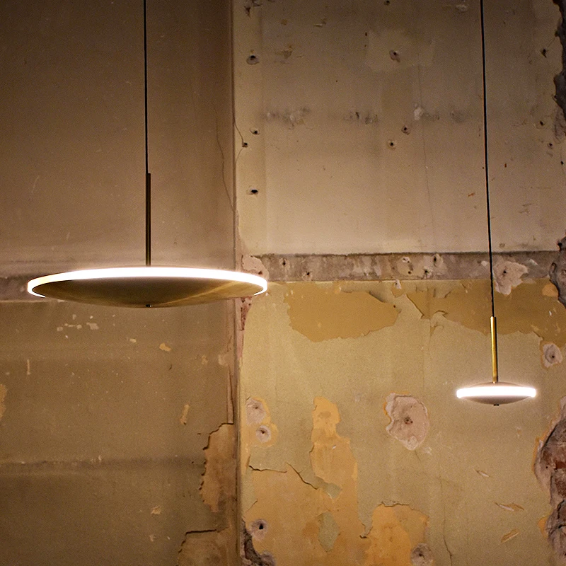 Пост-модерн тени летающая тарелка подвесные светильники свет led hanglamp Лофт Декор