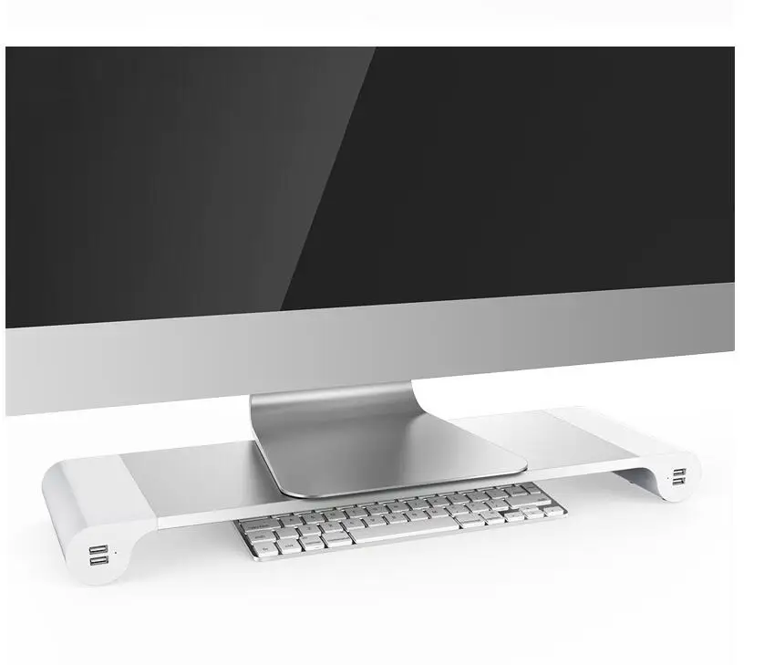 Smart 4 Usb порт Зарядное Устройство Алюминиевого Сплава База Держатель Для Macbook