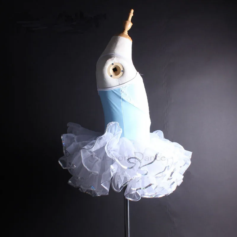 Кружевное платье для танцев девочек детский Профессиональный Балетный