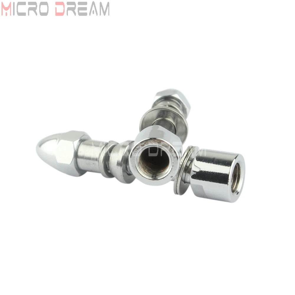 

1 Pair Chrome Motorcycle Mirror Bolts For Harley Softail Dyna Touring Sportster Universal 5/16" Rear Side Mirror Adapter Bolt