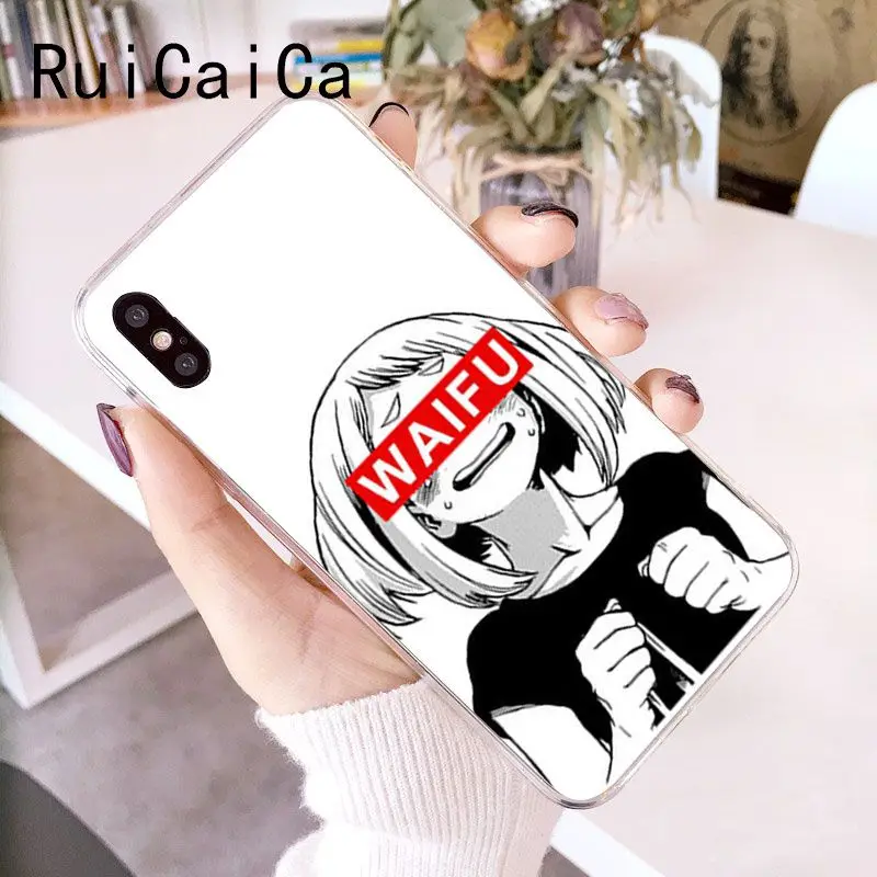 RuiCaiCa Sad японский аниме эстетический Мягкий силиконовый чехол для телефона iPhone 8 7 6