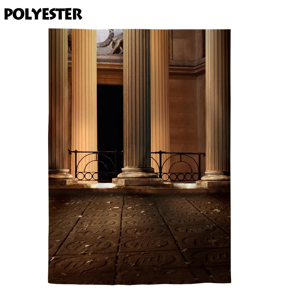 Allenjoy photography background Roman column palace iron fence view backdrop photo studio photocall photophone shoot prop cloth |