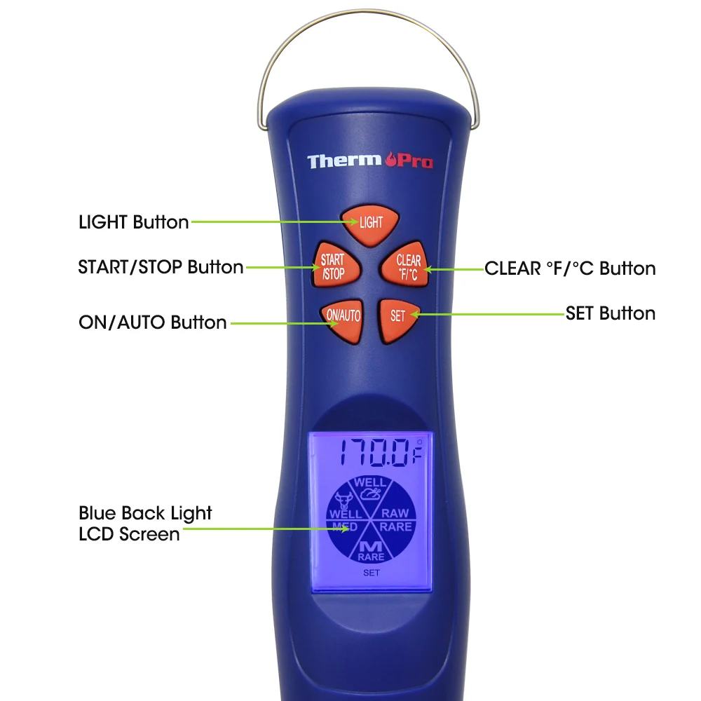 ThermoPro TP 05 цифровой Пособия по кулинарии термометр электронный мясо гриль для