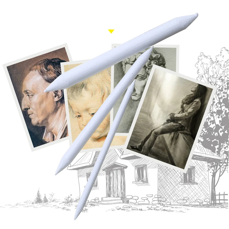 

3 Pcs Stump Sketch Durable Art Drawing Tool Pastel New Blending Smudge Tortillon